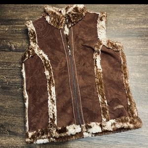 Ariat fur vest reversible